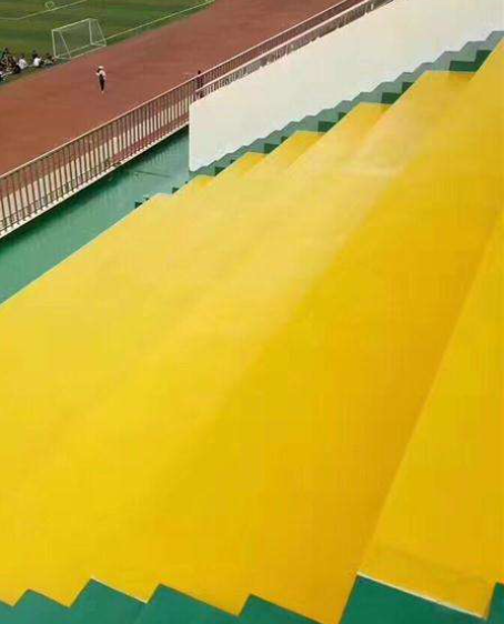 隆昌球场台阶翻新修补改造